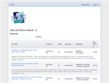 Tablet Screenshot of missionsearchjobs.com